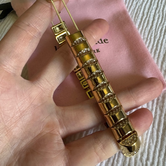 Kate Spade Sliced Scallops Pave Stretch Bracelet - Picture 6 of 6